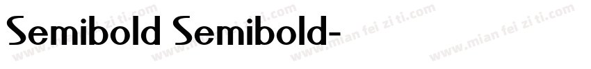 Semibold Semibold字体转换